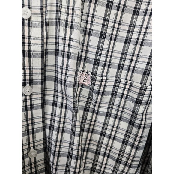 Cinch Mens Western Shirt Small Plaid Cotton Long Sleeve Pocket Pink - Picture 3 of 5